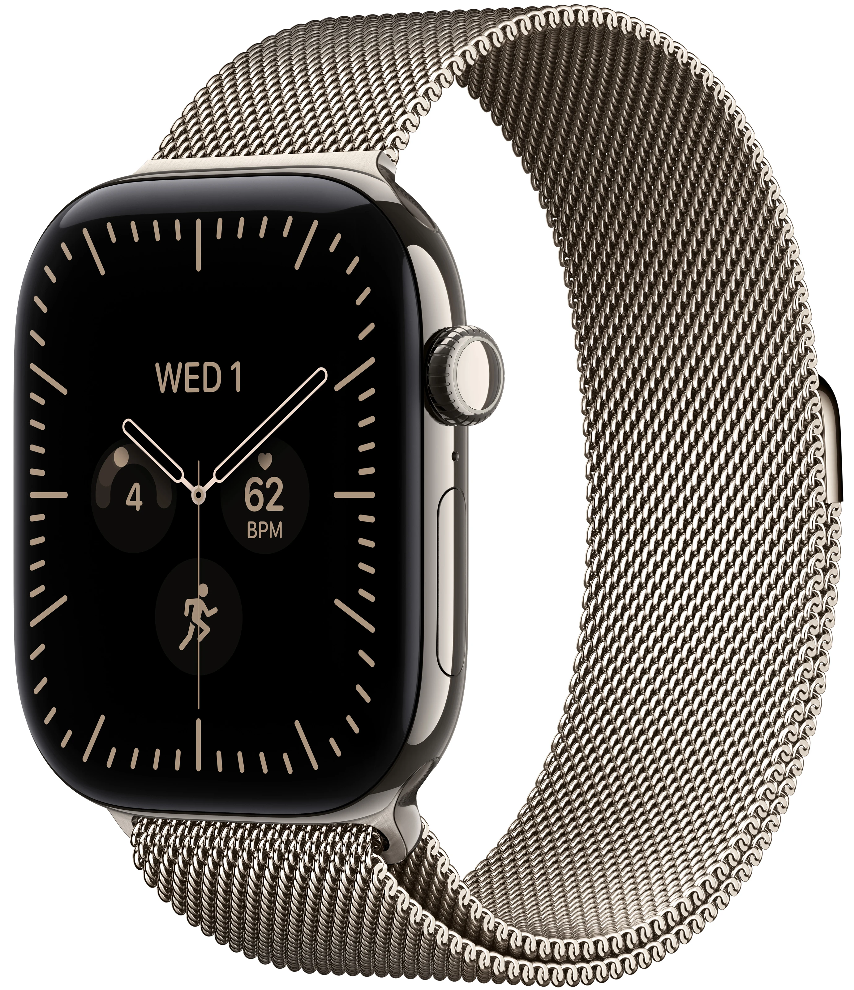 Смарт-часы Apple Watch Series 12 GPS + eSIM 42mm Natural Titanium Case with Natural Milanese Loop
