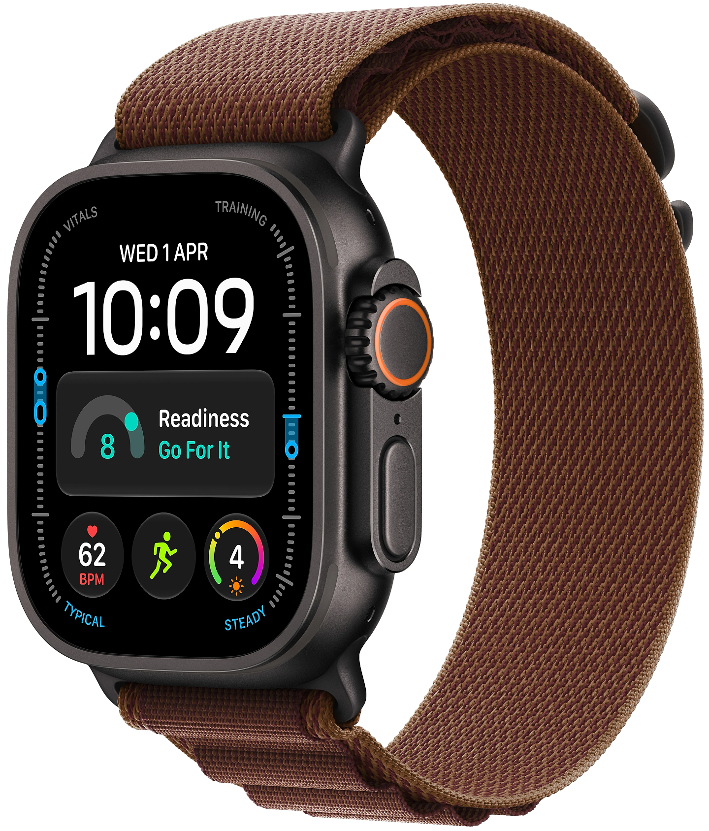 Смарт-часы Apple Watch Ultra 4 GPS + eSIM 49mm Black Titanium Case with Burgundy Alpine Loop - L