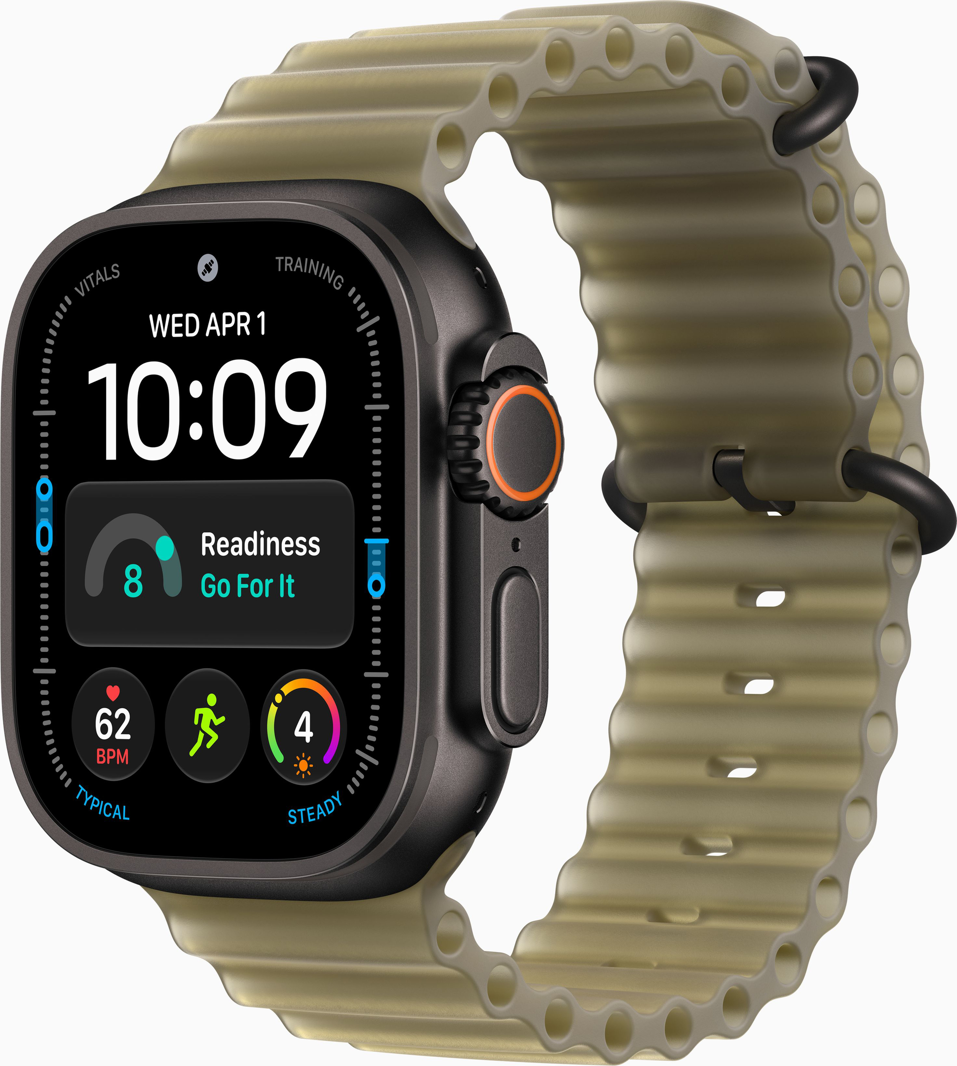 Смарт-часы Apple Watch Ultra 4 GPS + eSIM 49mm Black Titanium Case with Translucent Kelp Ocean Band