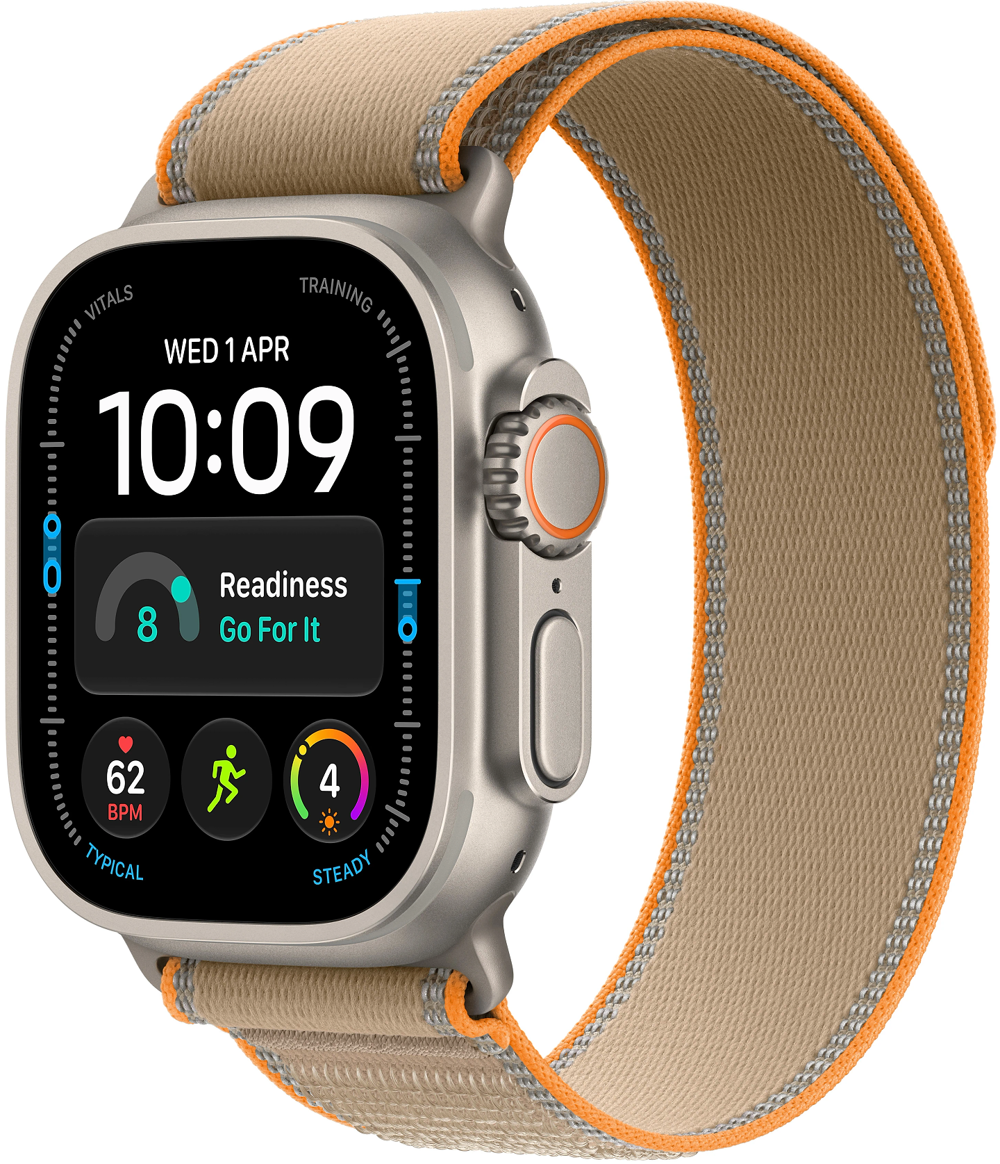 Смарт-часы Apple Watch Ultra 4 GPS + eSIM 49mm Natural Titanium Case with Sand Trail Loop - M/L