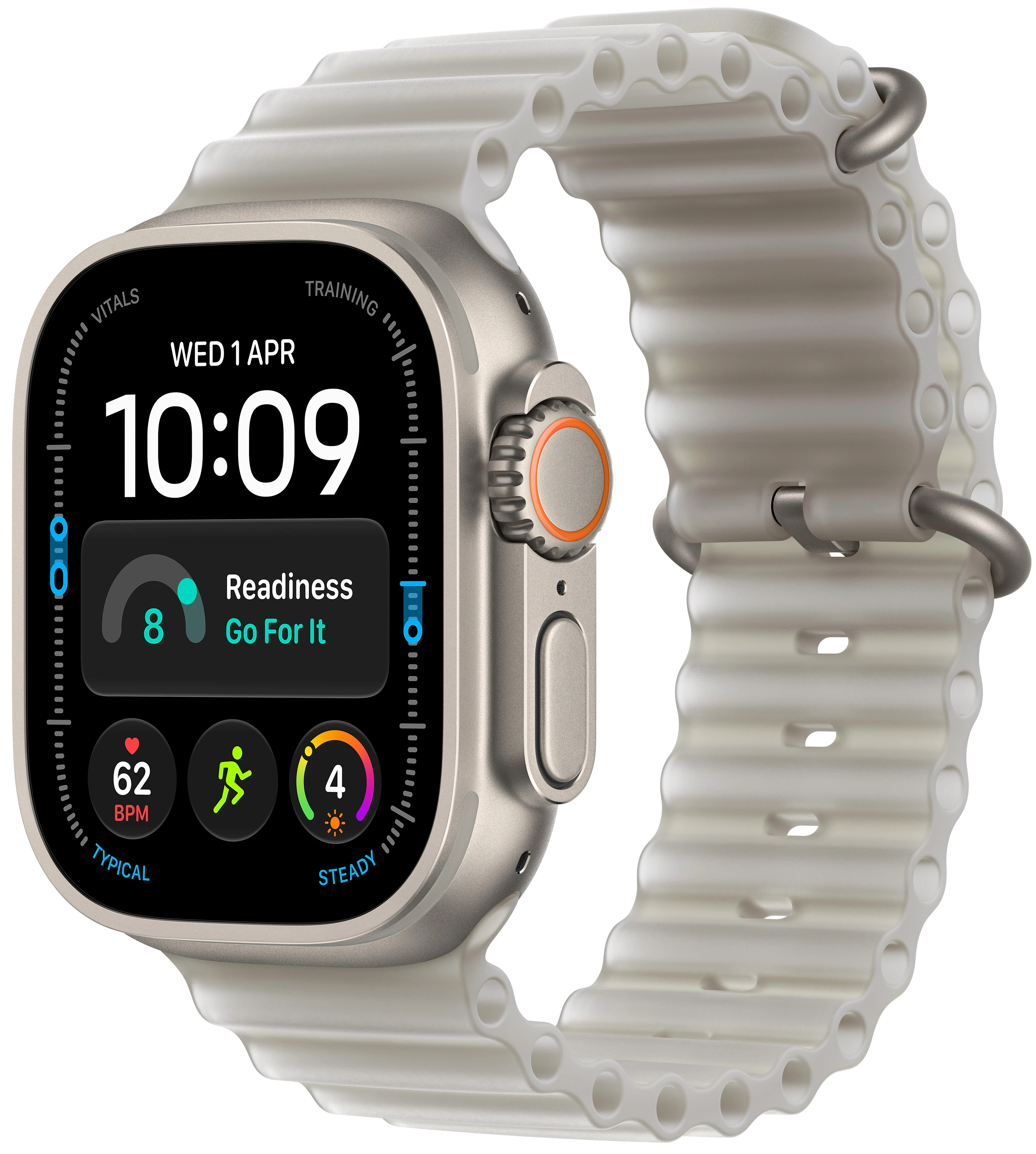 Смарт-часы Apple Watch Ultra 4 GPS + eSIM 49mm Natural Titanium Case with Translucent Grey Ocean Band