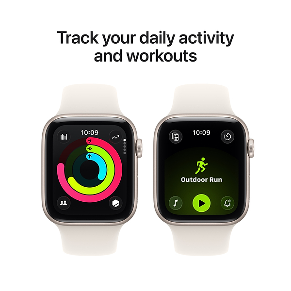 Фото - Смарт-часы Apple Watch SE 3 GPS 44mm Starlight Aluminium Case with Starlight Sport Band - M/L