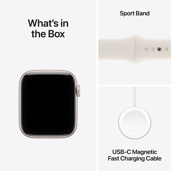 Фото - Смарт-часы Apple Watch SE 3 GPS + eSIM 44mm Starlight Aluminium Case with Starlight Sport Band - S/M
