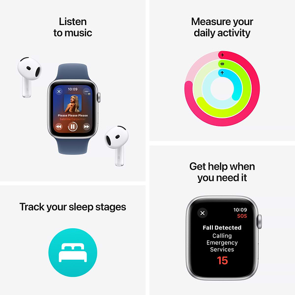 Фото - Смарт-часы Apple Watch SE GPS 40mm Silver Aluminium Case with Blue Cloud Sport Loop
