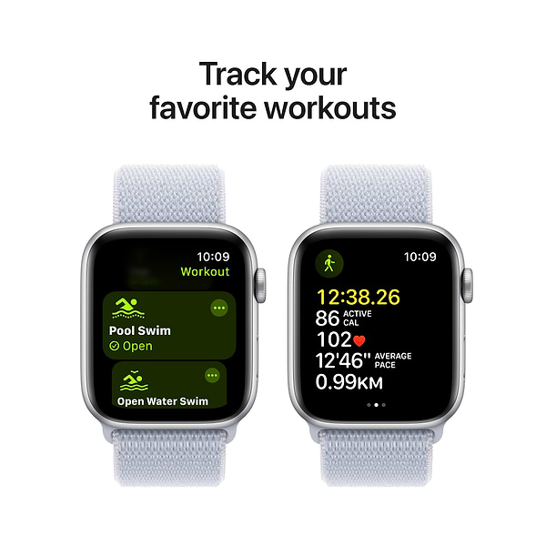 Фото - Смарт-часы Apple Watch SE GPS 40mm Silver Aluminium Case with Blue Cloud Sport Loop