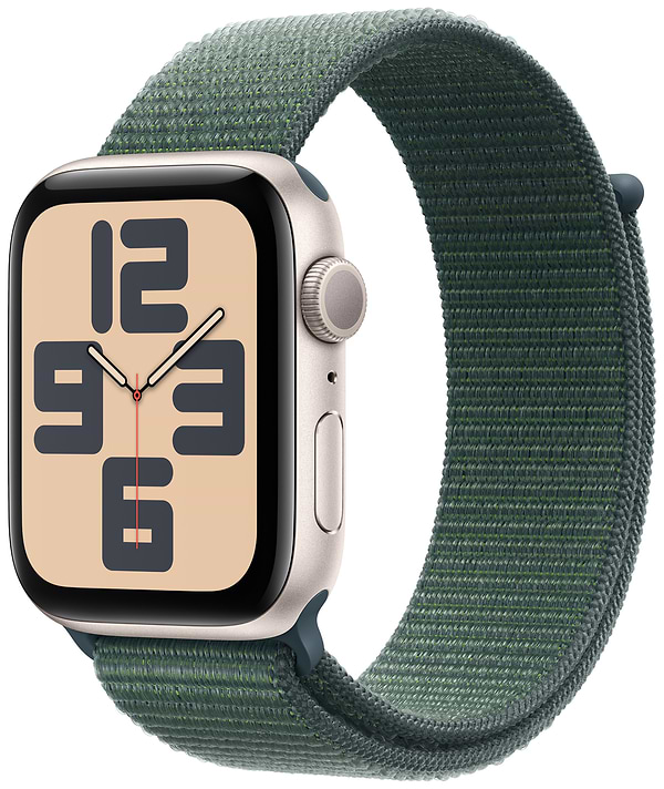 Фото - Смарт-годинник Apple Watch SE GPS 40mm Starlight Aluminium Case with Lake Green Sport Loop
