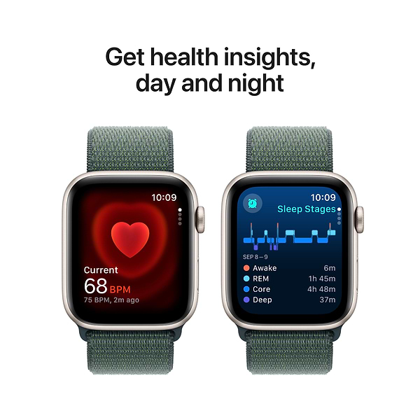 Фото - Смарт-годинник Apple Watch SE GPS 40mm Starlight Aluminium Case with Lake Green Sport Loop
