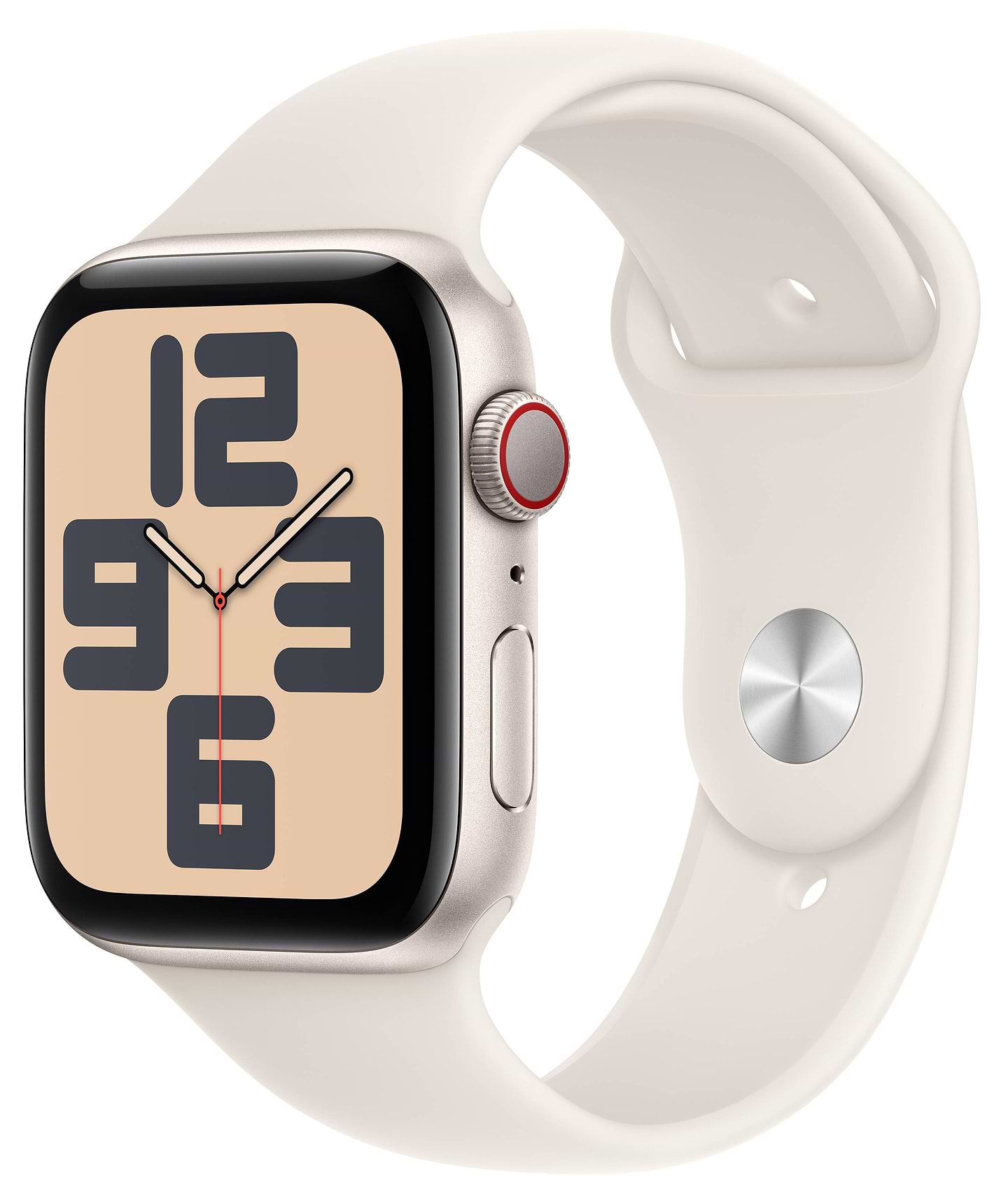 Смарт-часы Apple Watch SE GPS + eSIM 40mm Starlight Aluminium Case with Starlight Sport Band - S/M - Фото 1