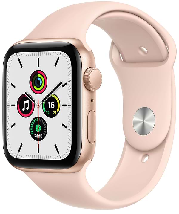 Фото - Смарт-часы Apple Watch SE 44mm Gold Aluminium Case with Pink Sand Sport Band