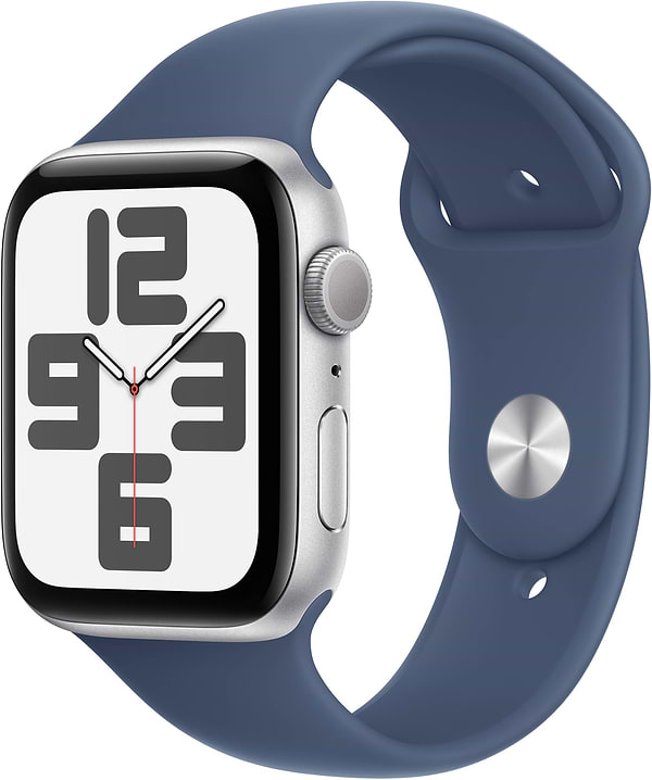 Фото - Смарт-часы Apple Watch SE GPS 44mm Silver Aluminium Case with Denim Sport Band - S/M