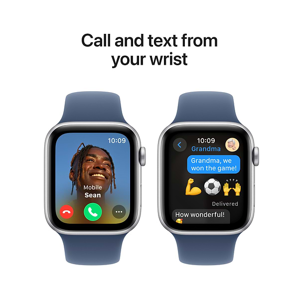 Фото - Смарт-годинник Apple Watch SE GPS 40mm Silver Aluminium Case with Denim Sport Band - M/L
