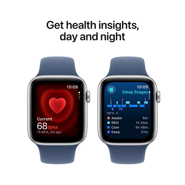 Фото - Смарт-годинник Apple Watch SE GPS 40mm Silver Aluminium Case with Denim Sport Band - M/L