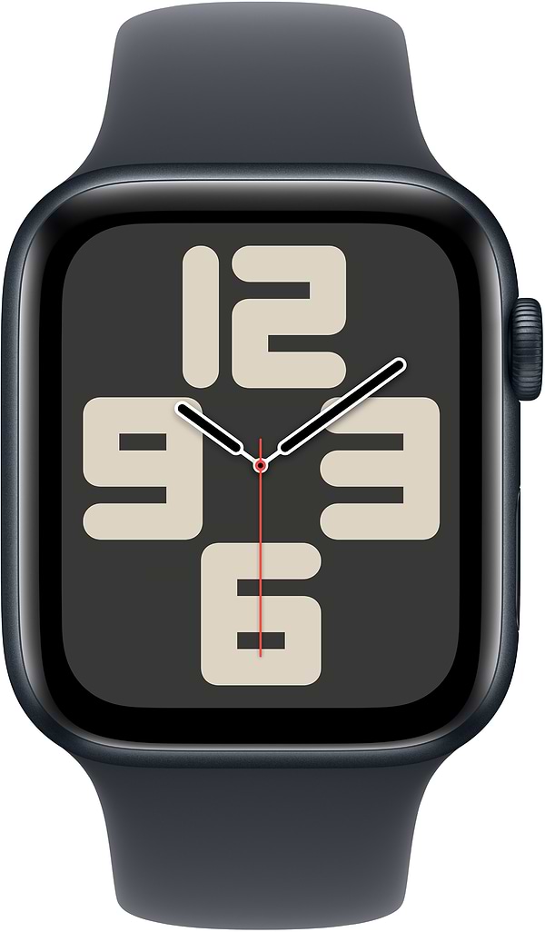 Фото - Смарт-годинник Apple Watch SE GPS + eSIM 44mm Midnight Aluminium Case with Midnight Sport Band - M/L