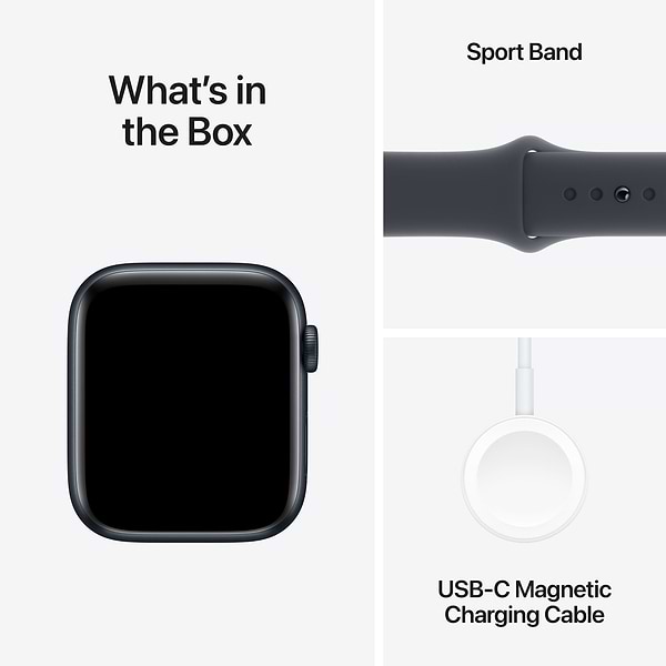 Фото - Смарт-годинник Apple Watch SE GPS + eSIM 44mm Midnight Aluminium Case with Midnight Sport Band - M/L