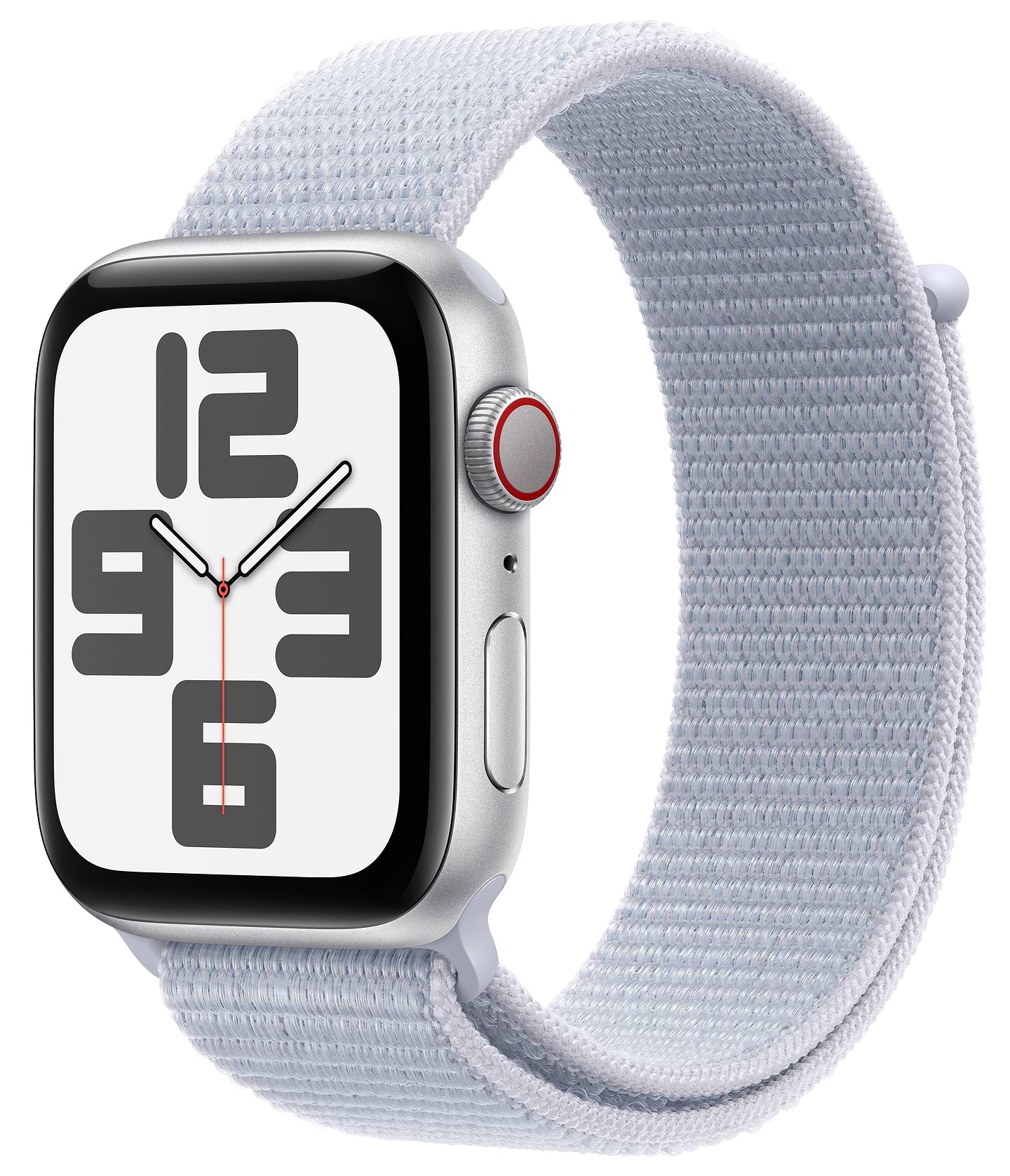 Смарт-часы Apple Watch SE GPS + eSIM 40mm Silver Aluminium Case with Blue Cloud Sport Loop - Фото 1