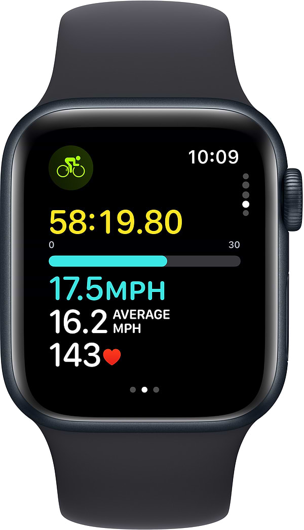 Фото - Уценка - Смарт-часы Apple Watch SE GPS 40mm Midnight Aluminium Case with Midnight Sport Band - S/M