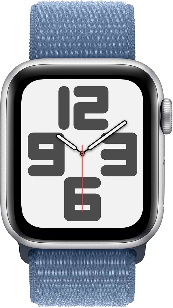 Фото - Смарт-годинник Apple Watch SE GPS 40mm Silver Aluminium Case with Winter Blue Sport Loop