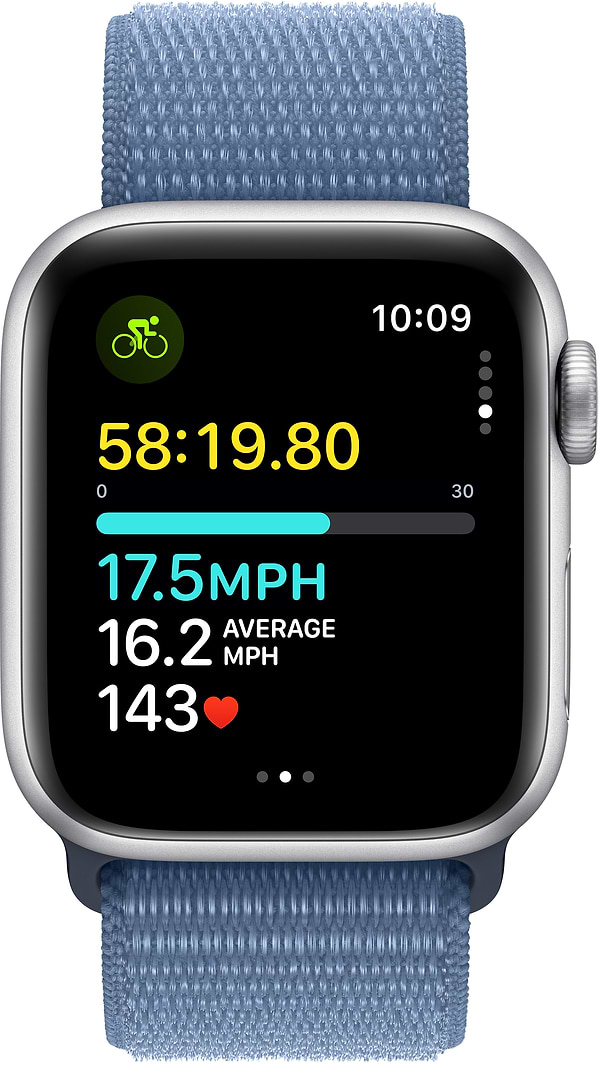Фото - Смарт-годинник Apple Watch SE GPS 40mm Silver Aluminium Case with Winter Blue Sport Loop