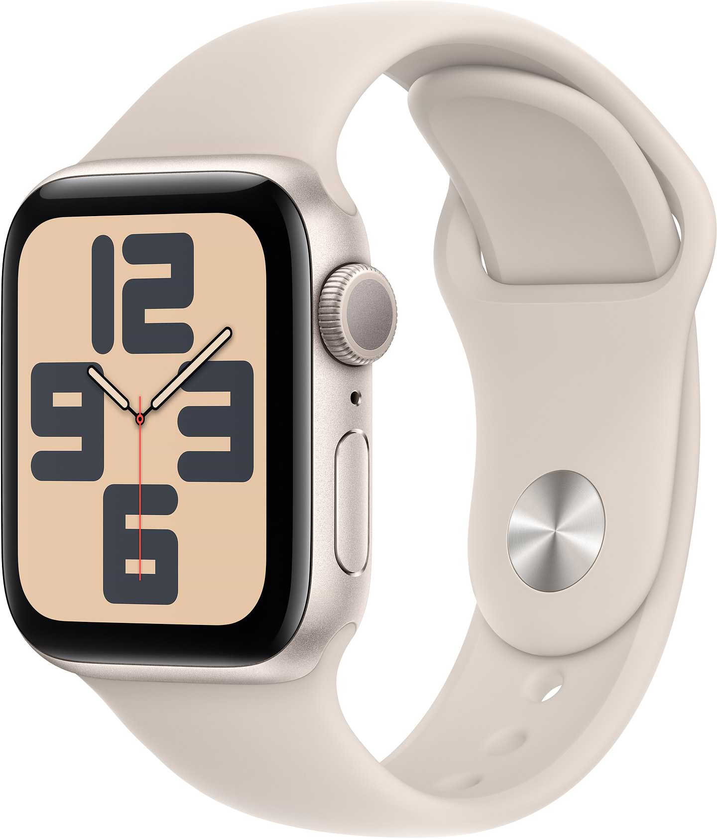 Смарт-часы Apple Watch SE GPS 40mm Starlight Aluminium Case with Starlight Sport Band - M/L - Фото 1