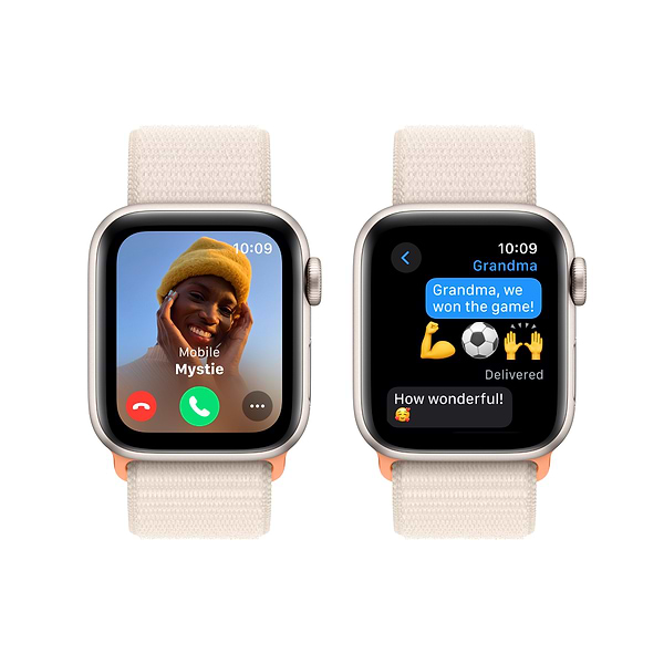 Фото - Смарт-годинник Apple Watch SE GPS 40mm Starlight Aluminium Case with Starlight Sport Loop