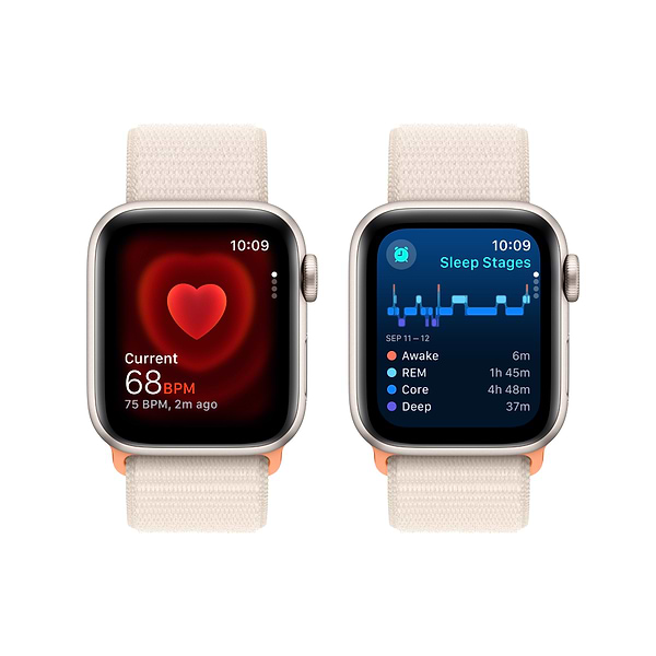 Фото - Смарт-годинник Apple Watch SE GPS 40mm Starlight Aluminium Case with Starlight Sport Loop