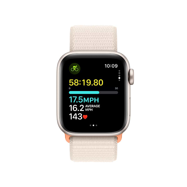 Фото - Смарт-годинник Apple Watch SE GPS 40mm Starlight Aluminium Case with Starlight Sport Loop