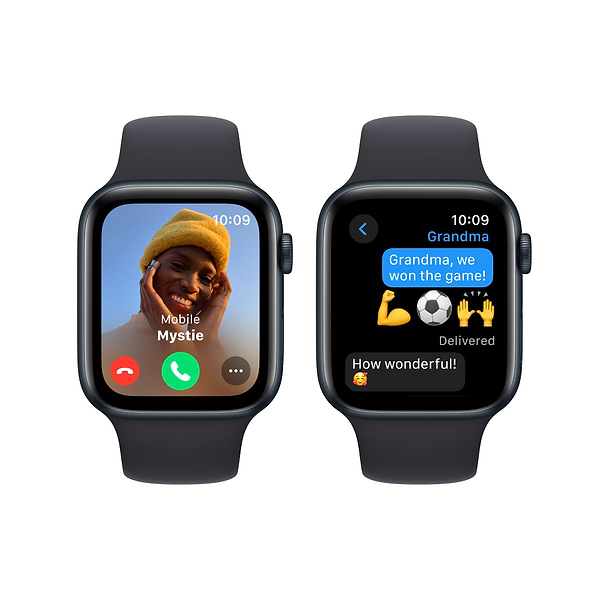Фото - Уцінка - Смарт-годинник Apple Watch SE GPS 44mm Midnight Aluminium Case with Midnight Sport Band - M/L