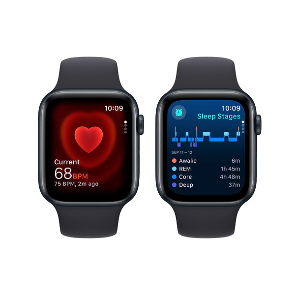 Фото - Уцінка - Смарт-годинник Apple Watch SE GPS 44mm Midnight Aluminium Case with Midnight Sport Band - M/L