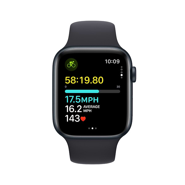 Фото - Уцінка - Смарт-годинник Apple Watch SE GPS 44mm Midnight Aluminium Case with Midnight Sport Band - M/L