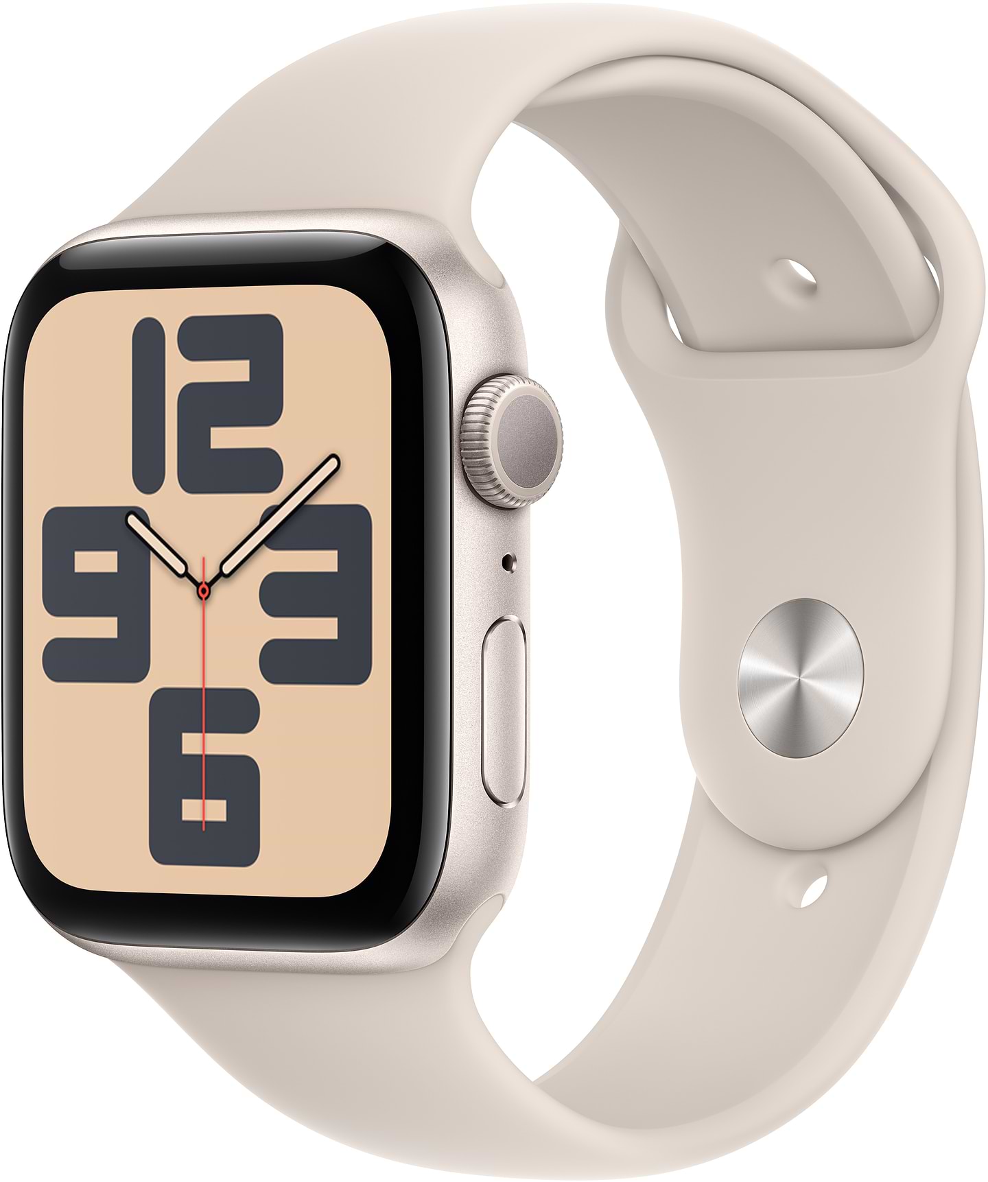 Смарт-часы Apple Watch SE GPS 44mm Starlight Aluminium Case with Starlight Sport Band - S/M - Фото 1
