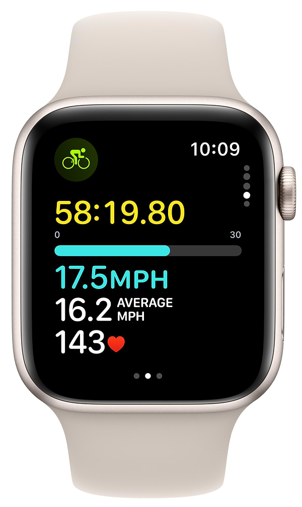 Фото - Уценка - Смарт-часы Apple Watch SE GPS 40mm Starlight Aluminium Case with Starlight Sport Band - S/M