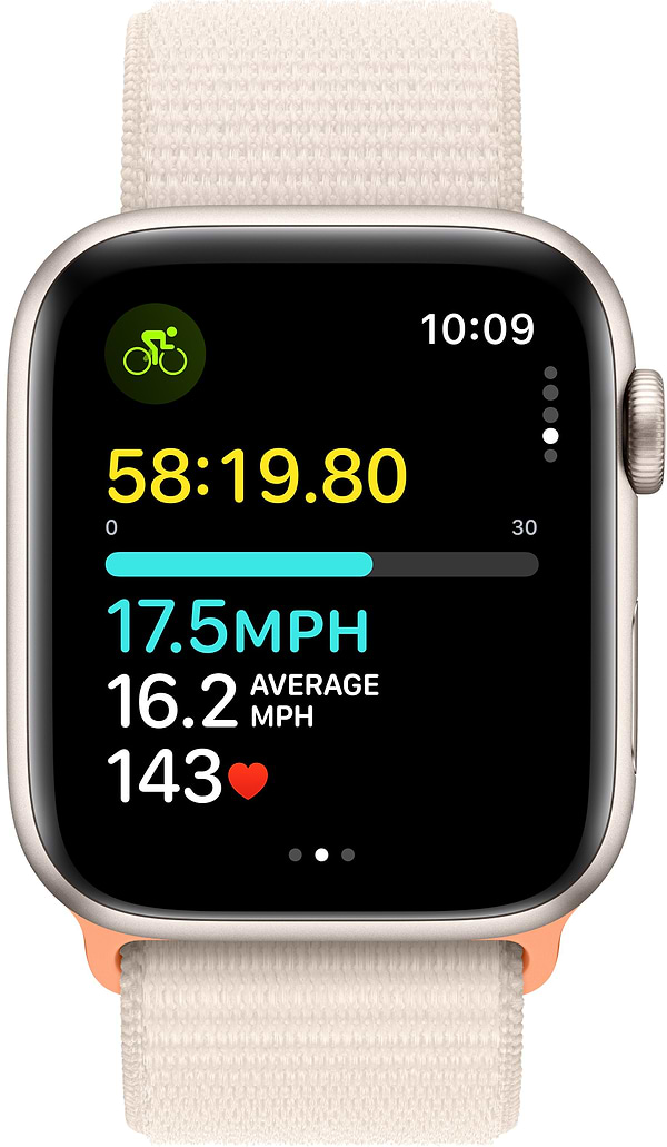Фото - Уцінка - Смарт-годинник Apple Watch SE GPS 44mm Starlight Aluminium Case with Starlight Sport Loop