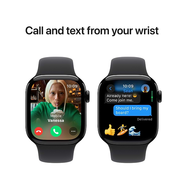 Фото - Смарт-часы Apple Watch Series 10 GPS 42mm Jet Black Aluminium Case with Black Sport Band - M/L