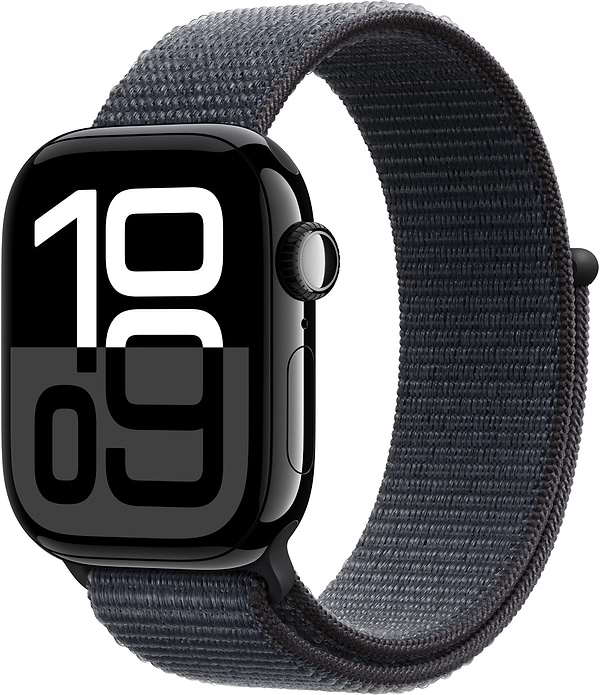 Фото - Смарт-годинник Apple Watch Series 10 GPS 42mm Jet Black Aluminium Case with Ink Sport Loop