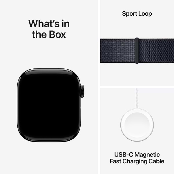 Фото - Смарт-годинник Apple Watch Series 10 GPS 42mm Jet Black Aluminium Case with Ink Sport Loop