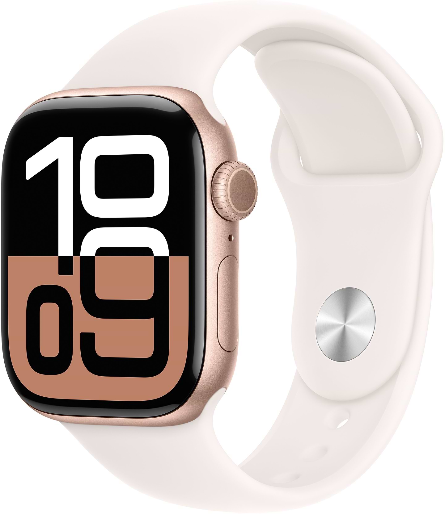 Смарт-часы Apple Watch Series 10 GPS 42mm Rose Gold Aluminium Case with Light Blush Sport Band - M/L - Фото 1
