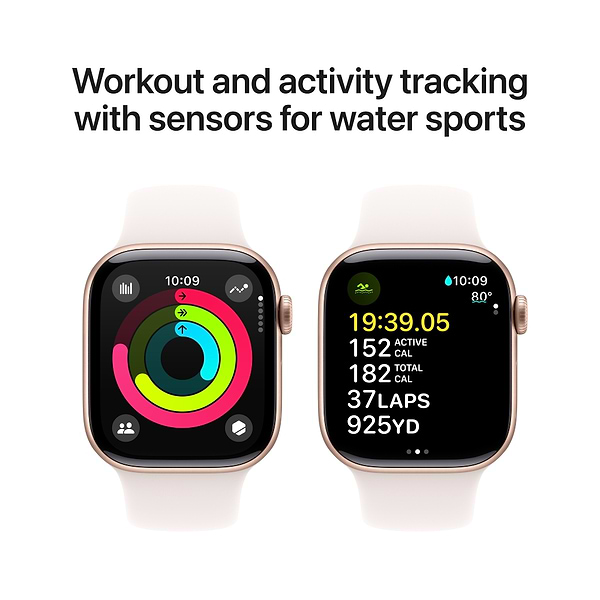 Фото - Смарт-часы Apple Watch Series 10 GPS 42mm Rose Gold Aluminium Case with Light Blush Sport Band - S/M