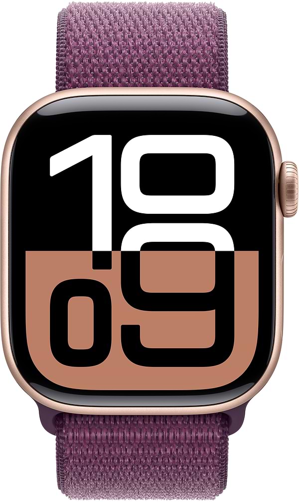 Фото - Смарт-годинник Apple Watch Series 10 GPS 42mm Rose Gold Aluminium Case with Plum Sport Loop