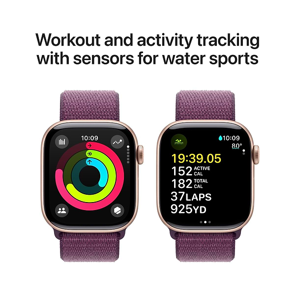 Фото - Смарт-годинник Apple Watch Series 10 GPS 42mm Rose Gold Aluminium Case with Plum Sport Loop