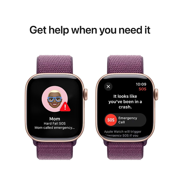 Фото - Смарт-годинник Apple Watch Series 10 GPS 42mm Rose Gold Aluminium Case with Plum Sport Loop