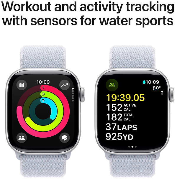 Фото - Watch Series 10 GPS 42mm Silver Aluminium Case with Blue Cloud Sport Loop