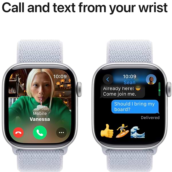 Фото - Watch Series 10 GPS 42mm Silver Aluminium Case with Blue Cloud Sport Loop