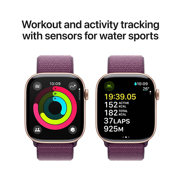 Фото - Смарт-часы Apple Watch Series 10 GPS + eSIM 42mm Rose Gold Aluminium Case with Plum Sport Loop