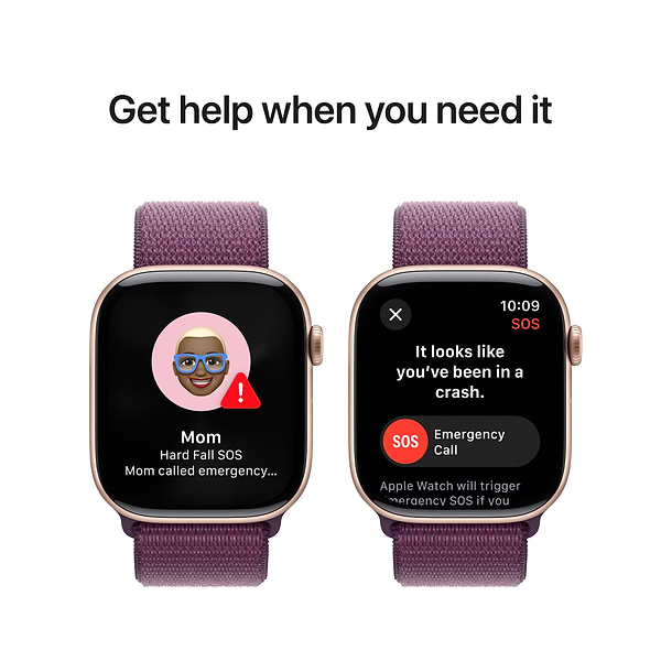 Фото - Смарт-часы Apple Watch Series 10 GPS + eSIM 42mm Rose Gold Aluminium Case with Plum Sport Loop