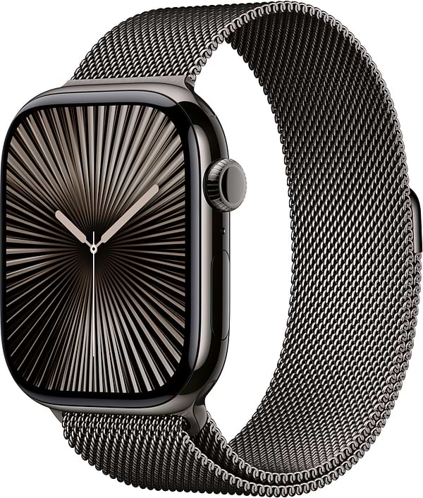 Фото - Смарт-годинник Apple Watch Series 10 GPS + eSIM 42mm Slate Titanium Case with Slate Milanese Loop