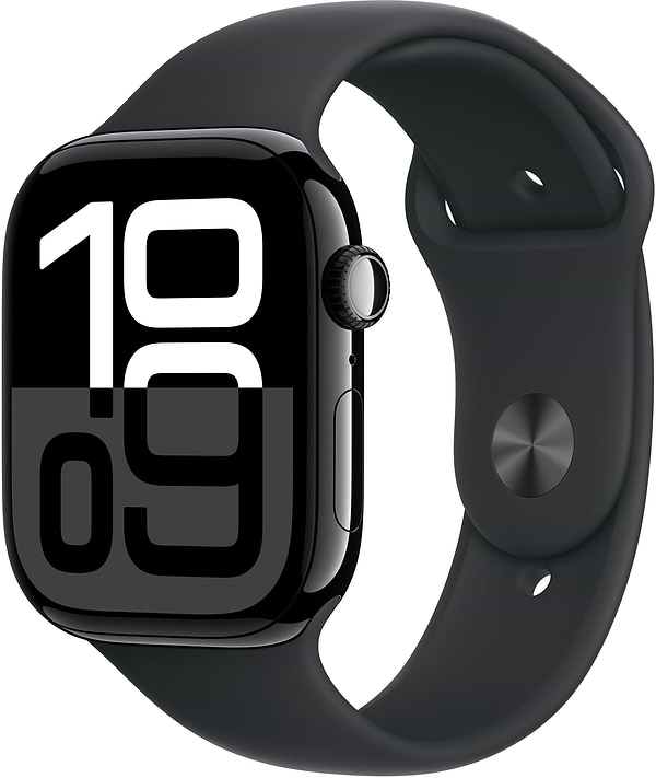 Фото - Смарт-часы Apple Watch Series 10 GPS 46mm Jet Black Aluminium Case with Black Sport Band - S/M Фото - Смарт-часы Apple Watch Series 10 GPS 46mm Jet Black Aluminium Case with Black Sport Band - S/M