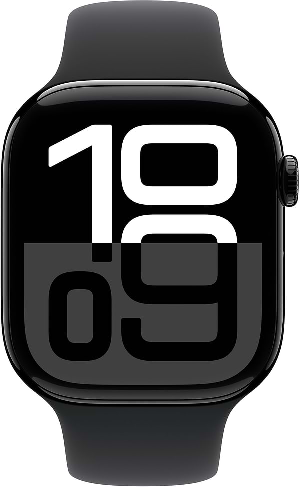 Фото - Уценка - Смарт-часы Apple Watch Series 10 GPS 46mm Jet Black Aluminium Case with Black Sport Band - M/L