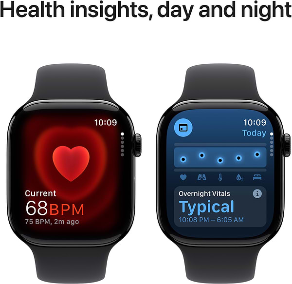 Фото - Уценка - Смарт-часы Apple Watch Series 10 GPS 46mm Jet Black Aluminium Case with Black Sport Band - M/L