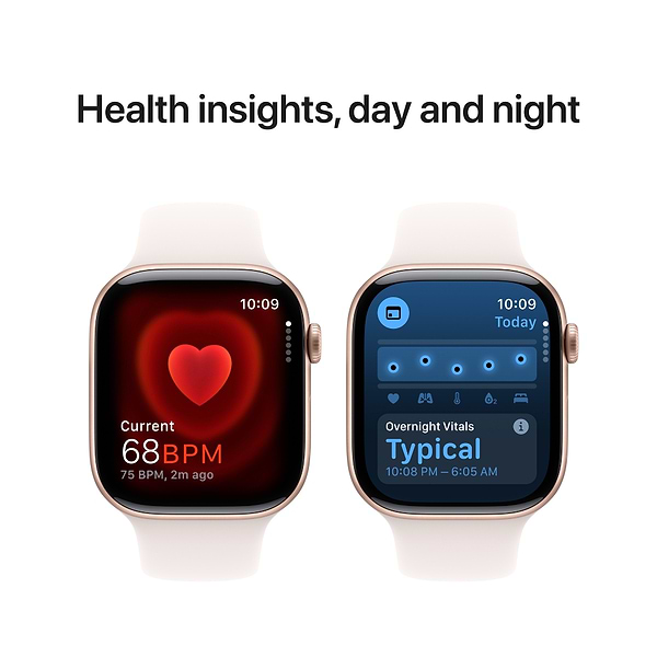 Фото - Уцінка - Смарт-годинник Apple Watch Series 10 GPS 46mm Rose Gold Aluminium Case with Light Blush Sport Band - M/L