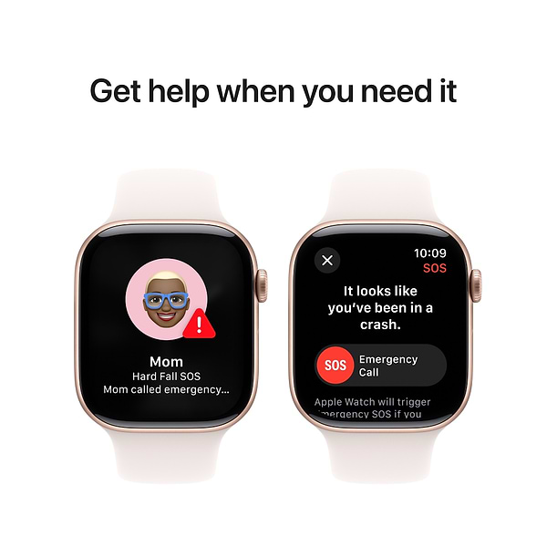 Фото - Уцінка - Смарт-годинник Apple Watch Series 10 GPS 46mm Rose Gold Aluminium Case with Light Blush Sport Band - M/L